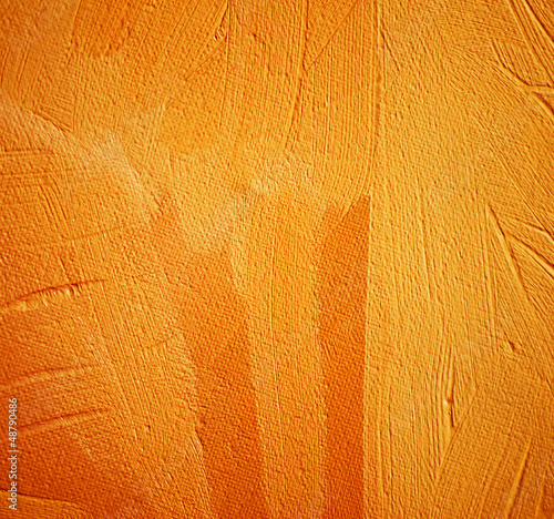 abstract painting for an interior of orange shades,  illustratio photo