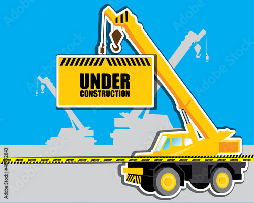 crane with Under construction