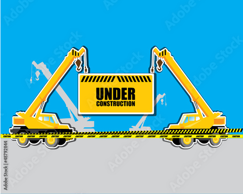crane with Under construction