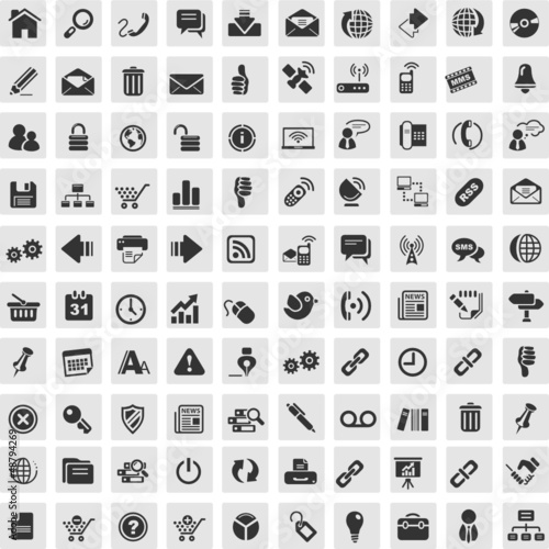 100 grey bg Icons