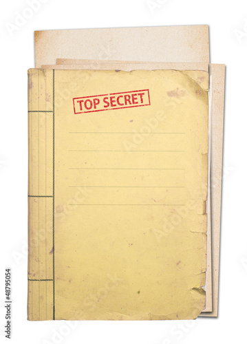 top secret folder. photo