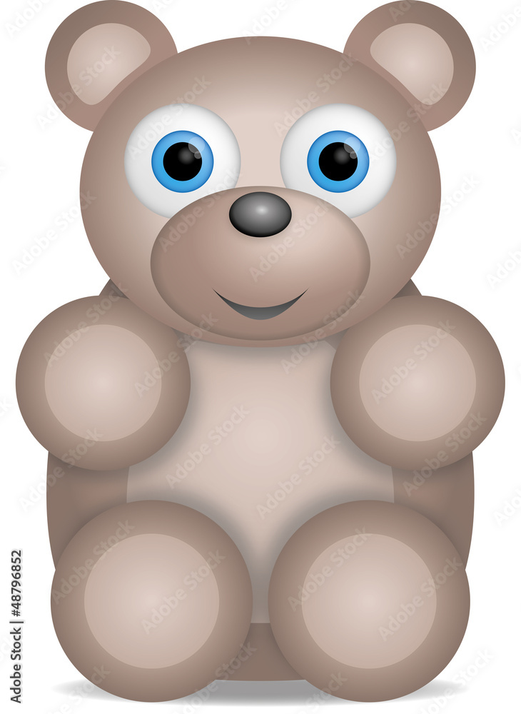 Obraz premium kleiner brauner Teddybär
