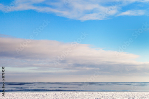 Frozen Baltic sea.