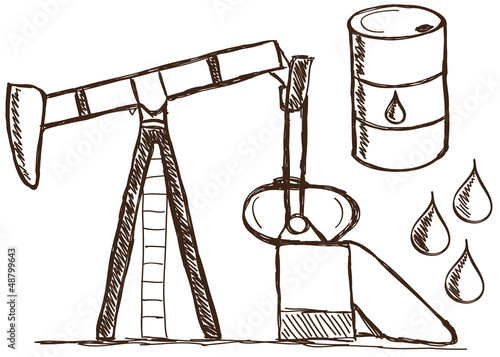 Oil - petrol  doodles