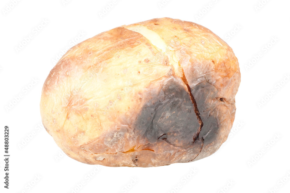Baked potato over a white background Baked potato over a white background