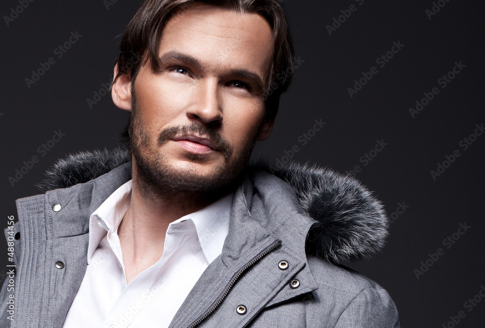 Fototapeta premium Portrait of handsome man