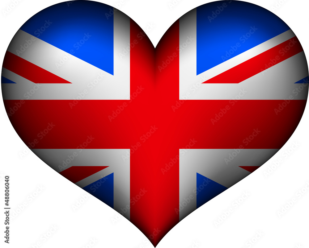 Obraz premium United Kingdom heart