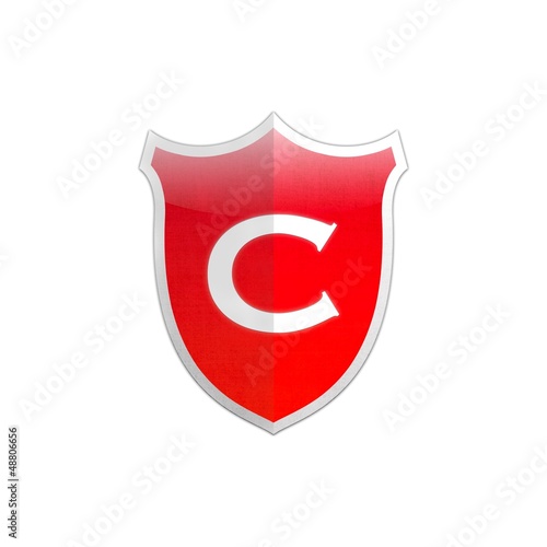 Free Download Secure shield letter C. - GFXLoad
