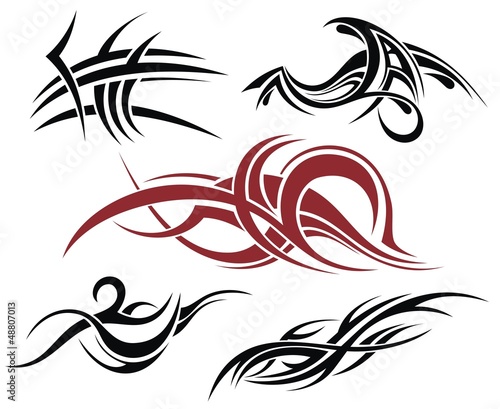 Set of tattoo design