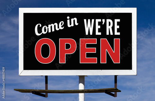 Принти на полотні Open Billboard Sign