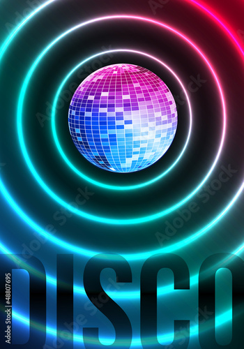 Disco Theme with Mirror ball