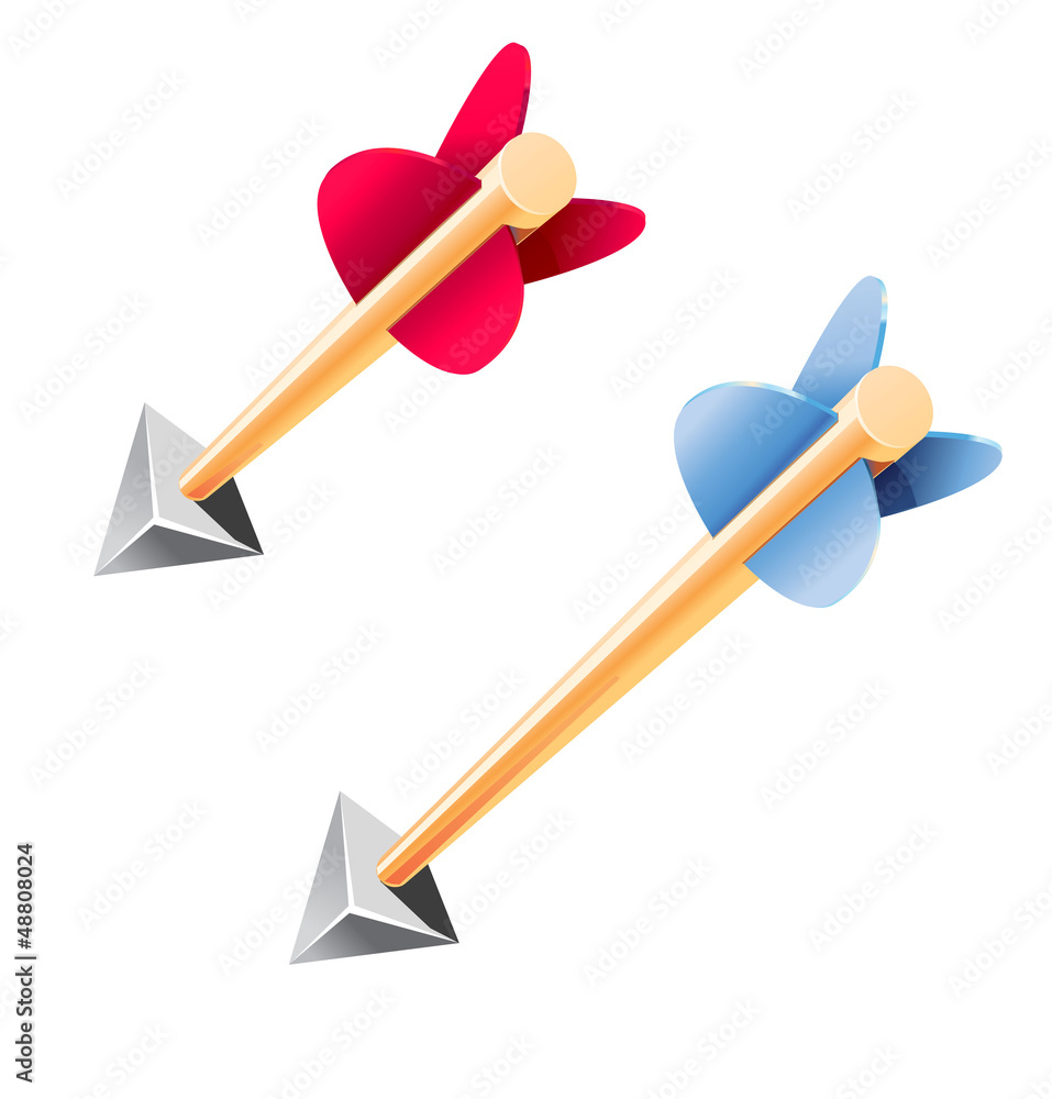 Wooden arrows vector illustration Wooden arrows vector illustration