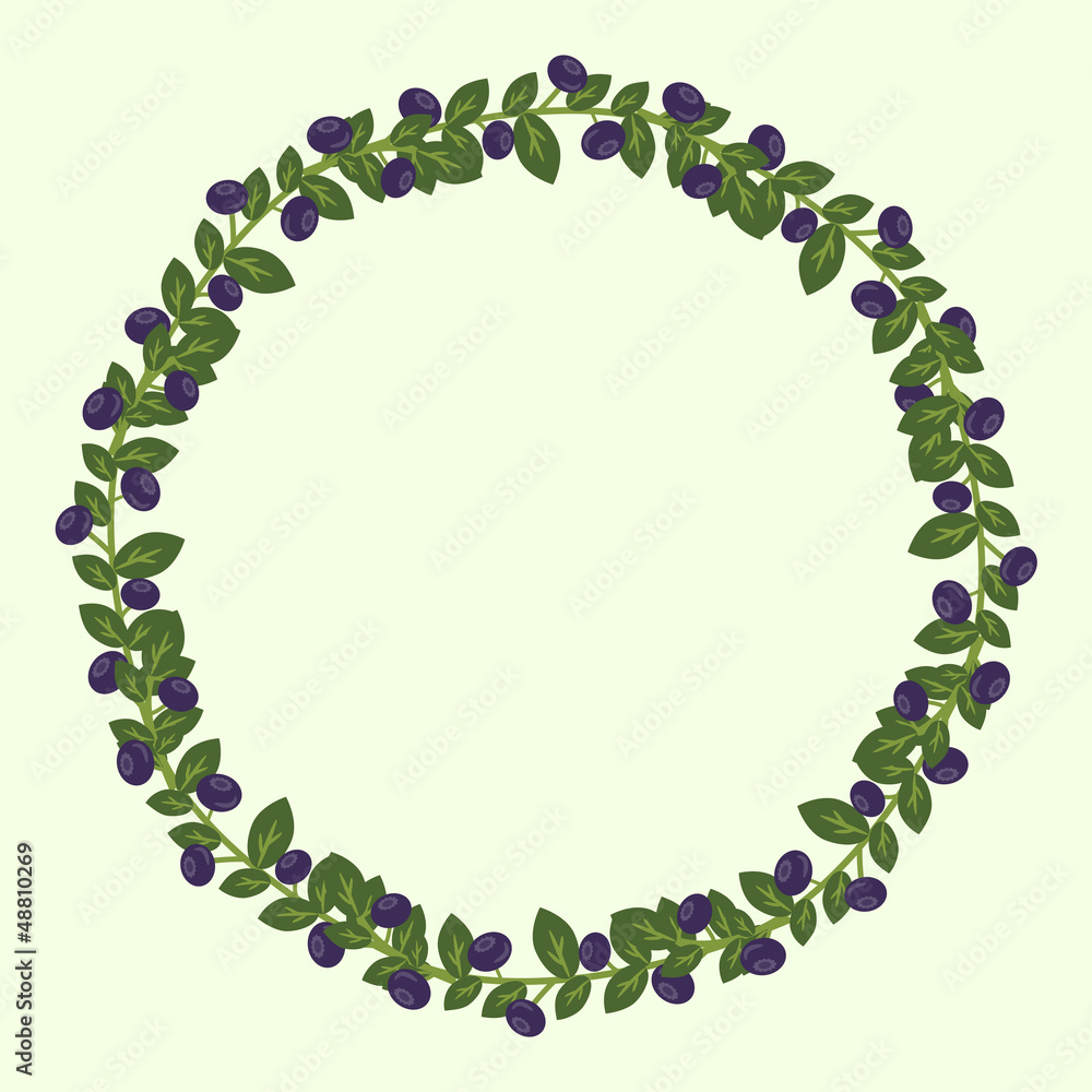 Decorative bilberry wreath Decorative bilberry wreath