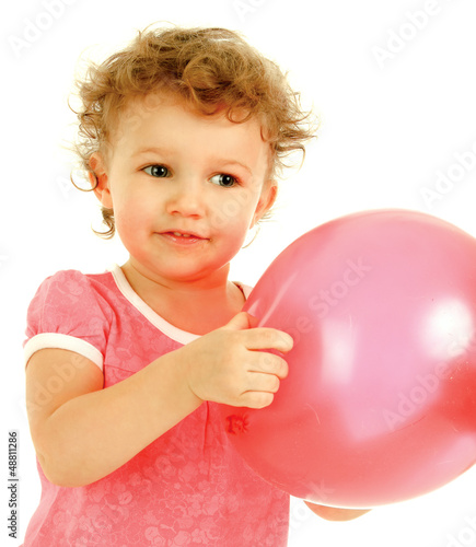 Child with the balloons