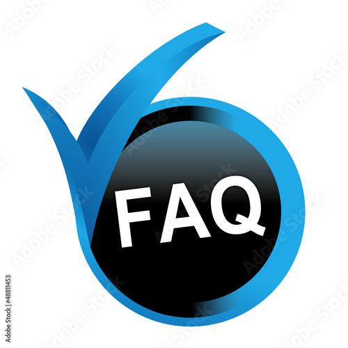 foire aux questions sur bouton validé bleu