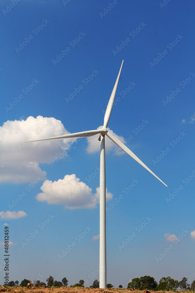 Wind turbines generating electricity Wind turbines generating electricity