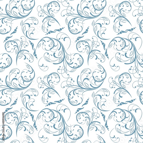 Seamless abstract flower pattern