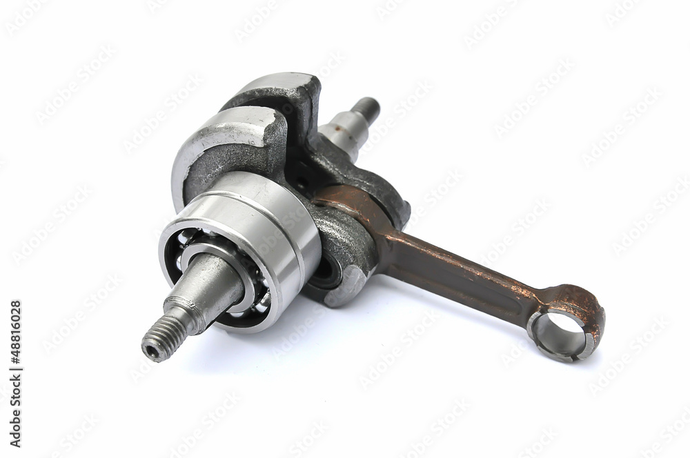 crankshaft on an isolated background crankshaft on an isolated background