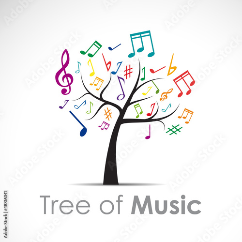 Logo Tree of Music # Vector photo
