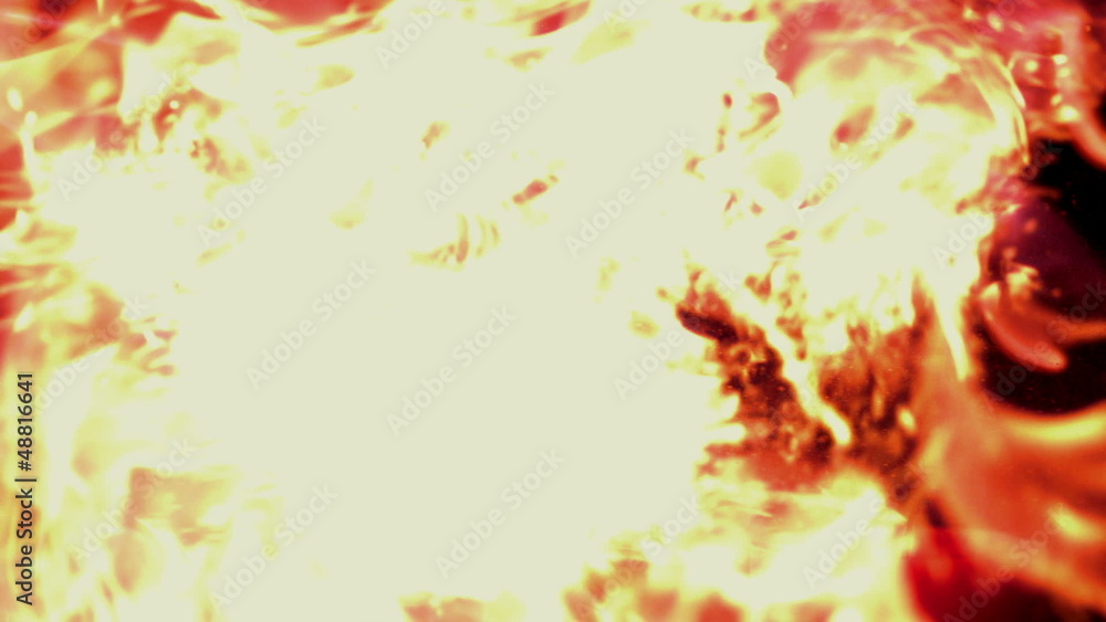 Flame erupting from candle Flame erupting from candle