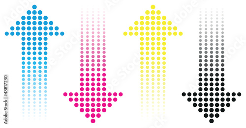cmyk arrow background