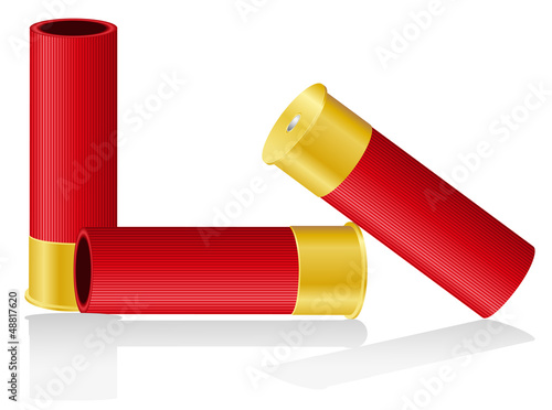 shotgun shells vector illustration