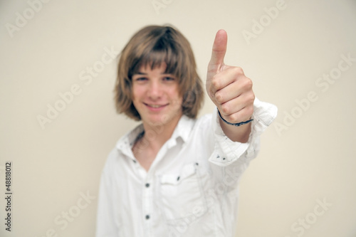 Wallpaper Mural close up of teen boys hand in foreground Torontodigital.ca