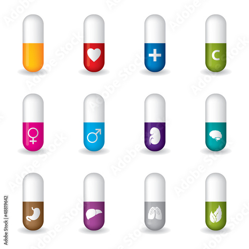 Set of twelve pills