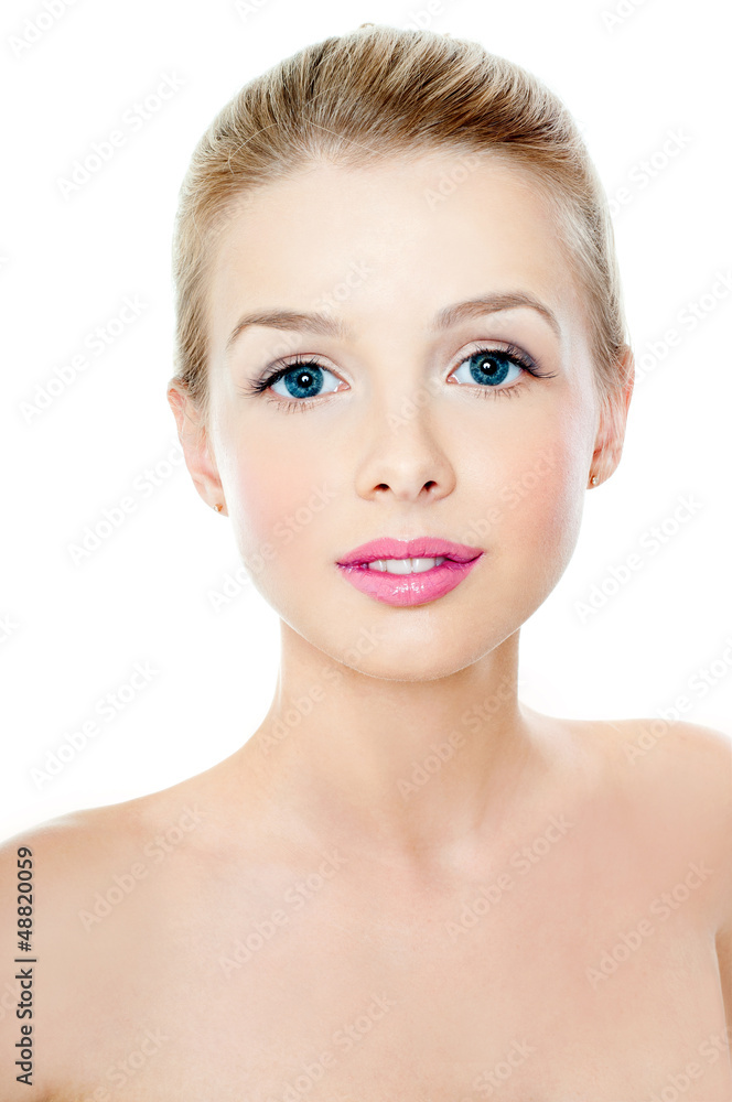 Beautiful Girl face. Perfect skin Beautiful Girl face. Perfect skin