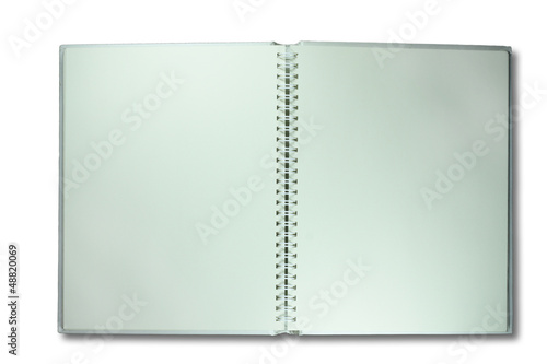 blank open ring notebook