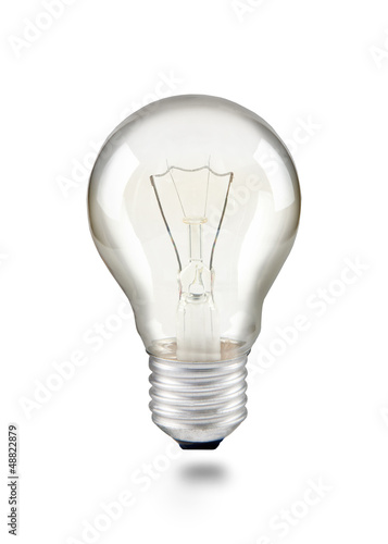 light bulb on white