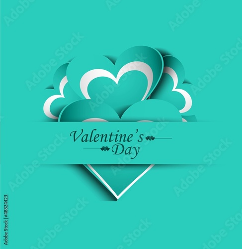 Valentines day wedding colorful love card background illustratio