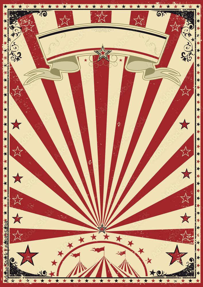 Circus red vintage