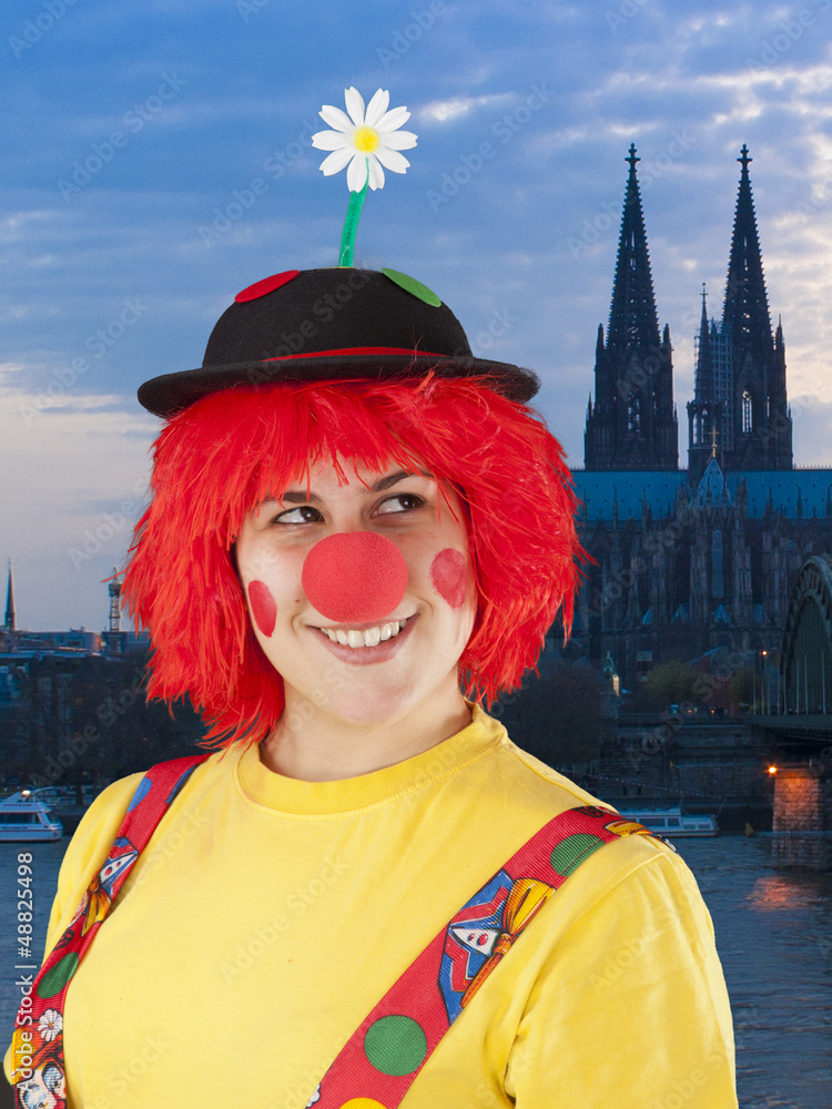 Clown in Köln