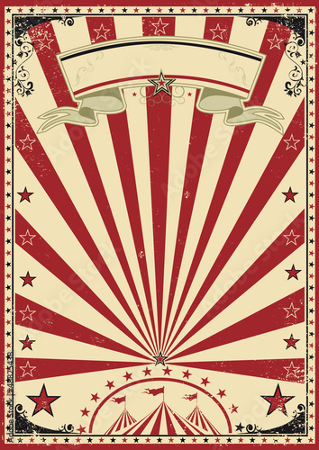 Circus red vintage