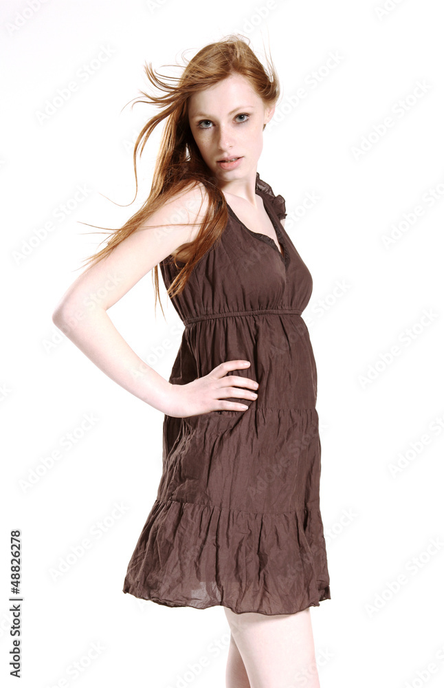 Fototapeta premium Rothaarige Frau