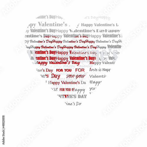 Valentine's Day heart lyrics