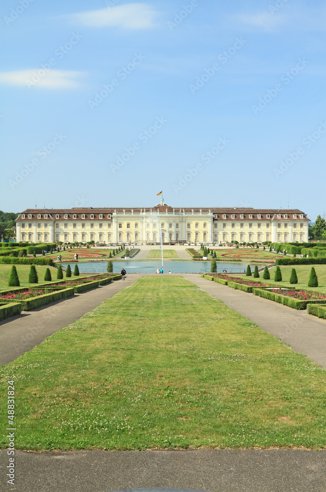Obraz premium Ludwigsburg palace in Ludwigsburg, Baden-Wurttemberg, Germany