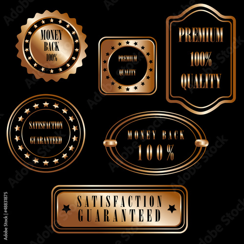 set gold icons