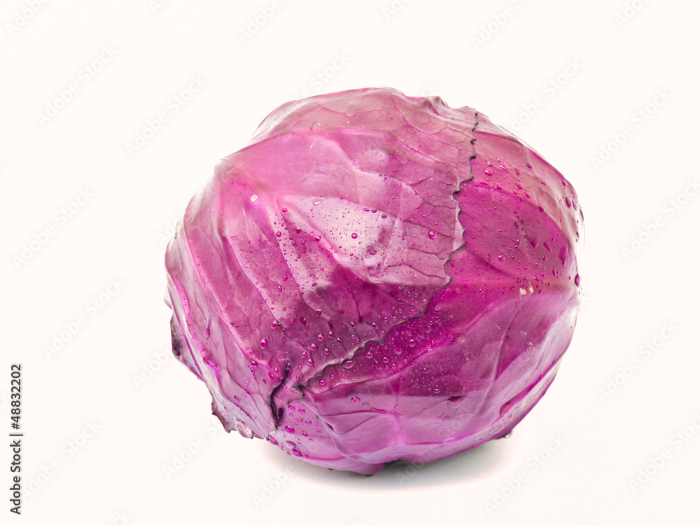 Head of red cabbage isolated on white background Head of red cabbage isolated on white background