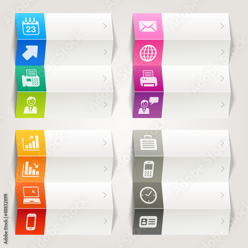 Rainbow - Office and Business icons / Navigation template photo