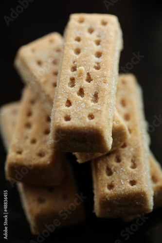 Bild auf Leinwand Butter shortbread - biscotti al burro scozzesi