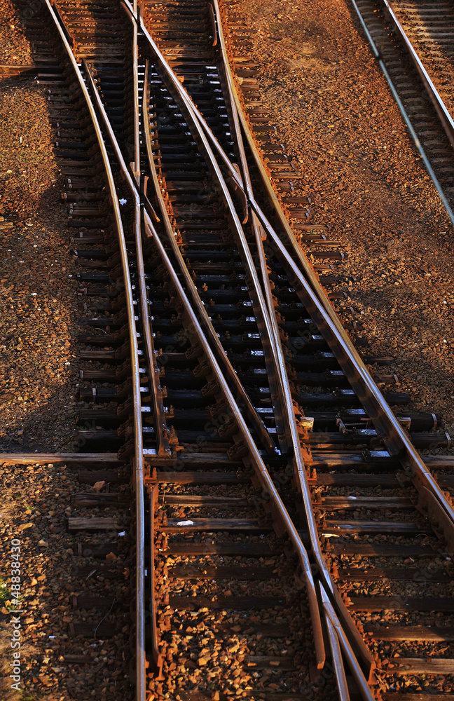 Fototapeta premium Intersection of railway lines