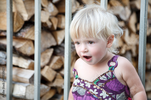 surprised little girl