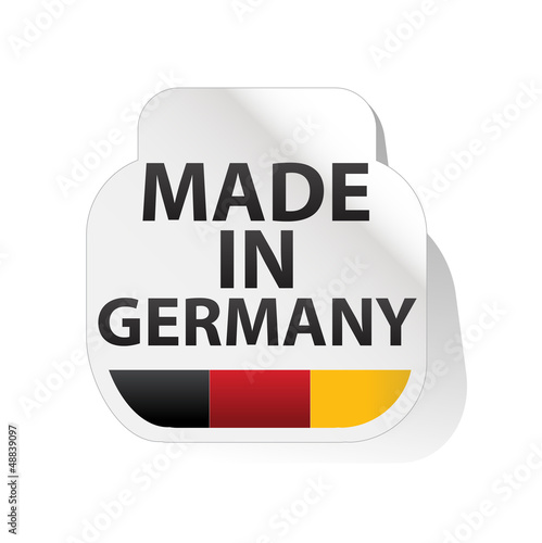 étiquette Made in germany