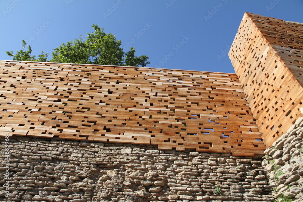 Walls Vitoria Medieval quarterAlava Spain Walls Vitoria Medieval quarterAlava Spain