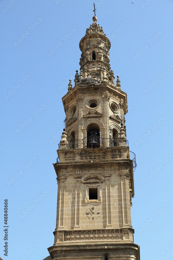 La Asuncion tower church,Briones village, La Rioja, Spain