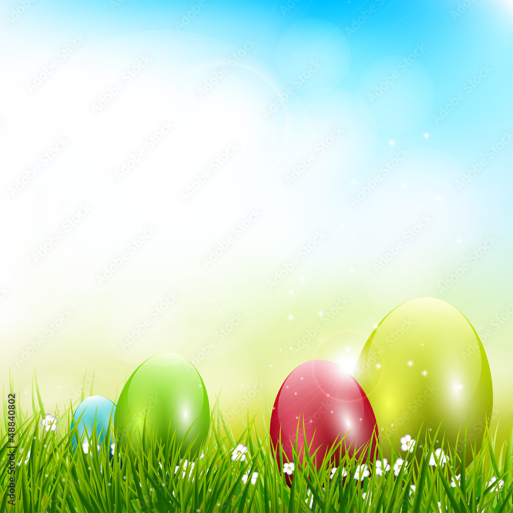 Easter colorful background