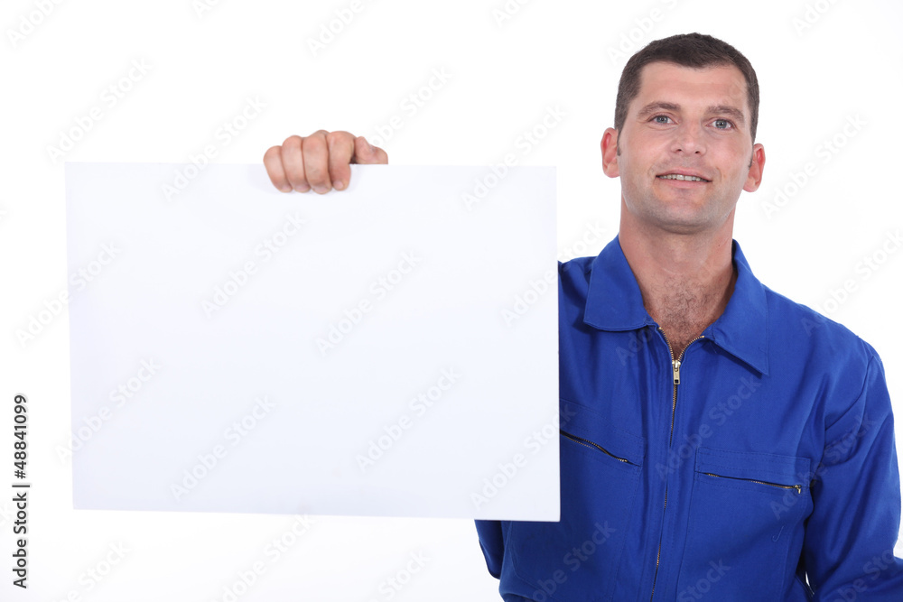 man showing a piece of paper man showing a piece of paper