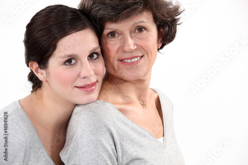 Woman with her mother